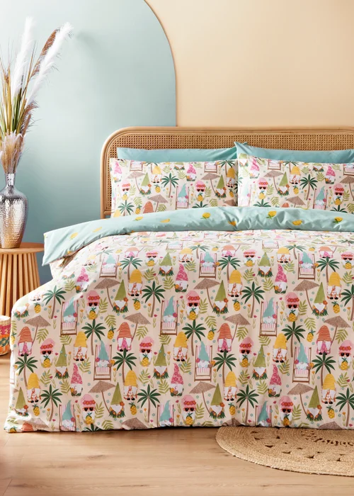 Multicolour Summer Gonks Duvet Set - Single Image 1