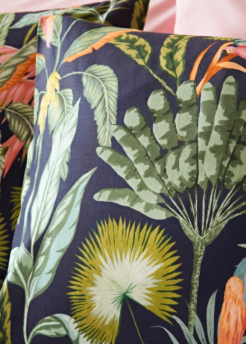 Multicolour Tropical Leaf Duvet Set - Super king Image 2