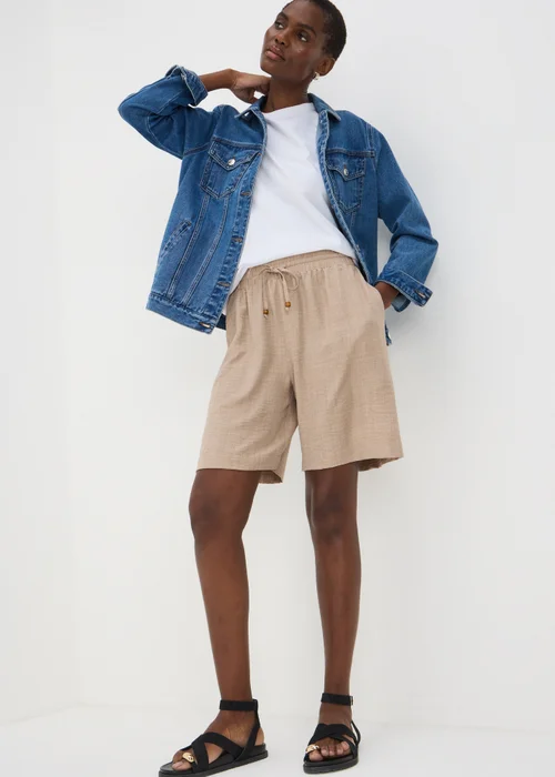 Stone Knee Length Shorts - 8 Image 1