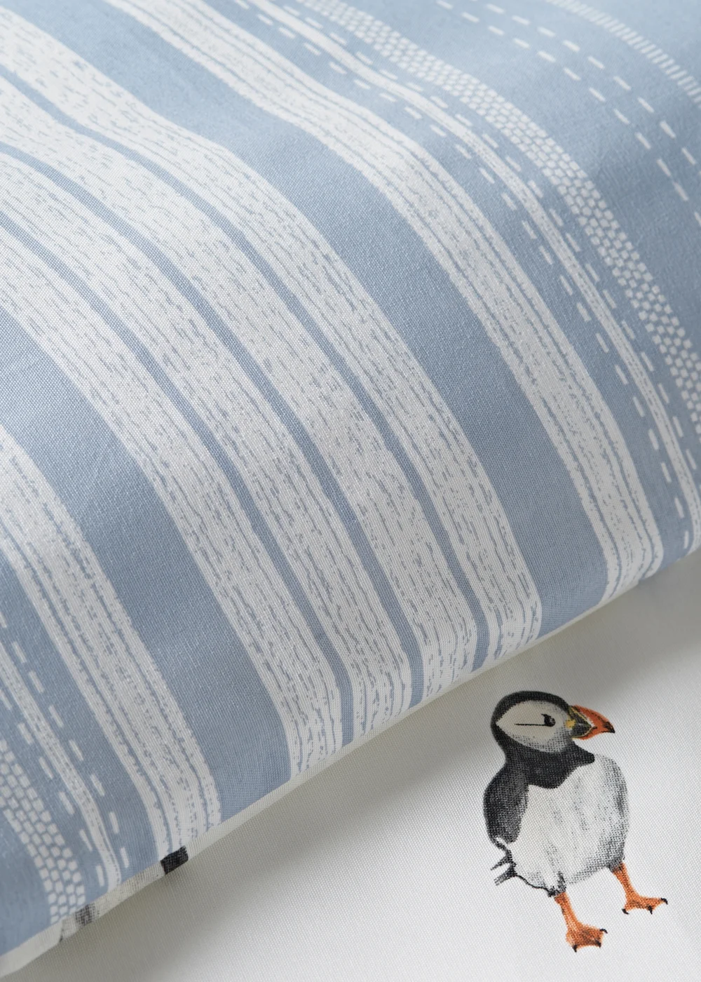 Cream Puffin Duvet Set - Single Image 3