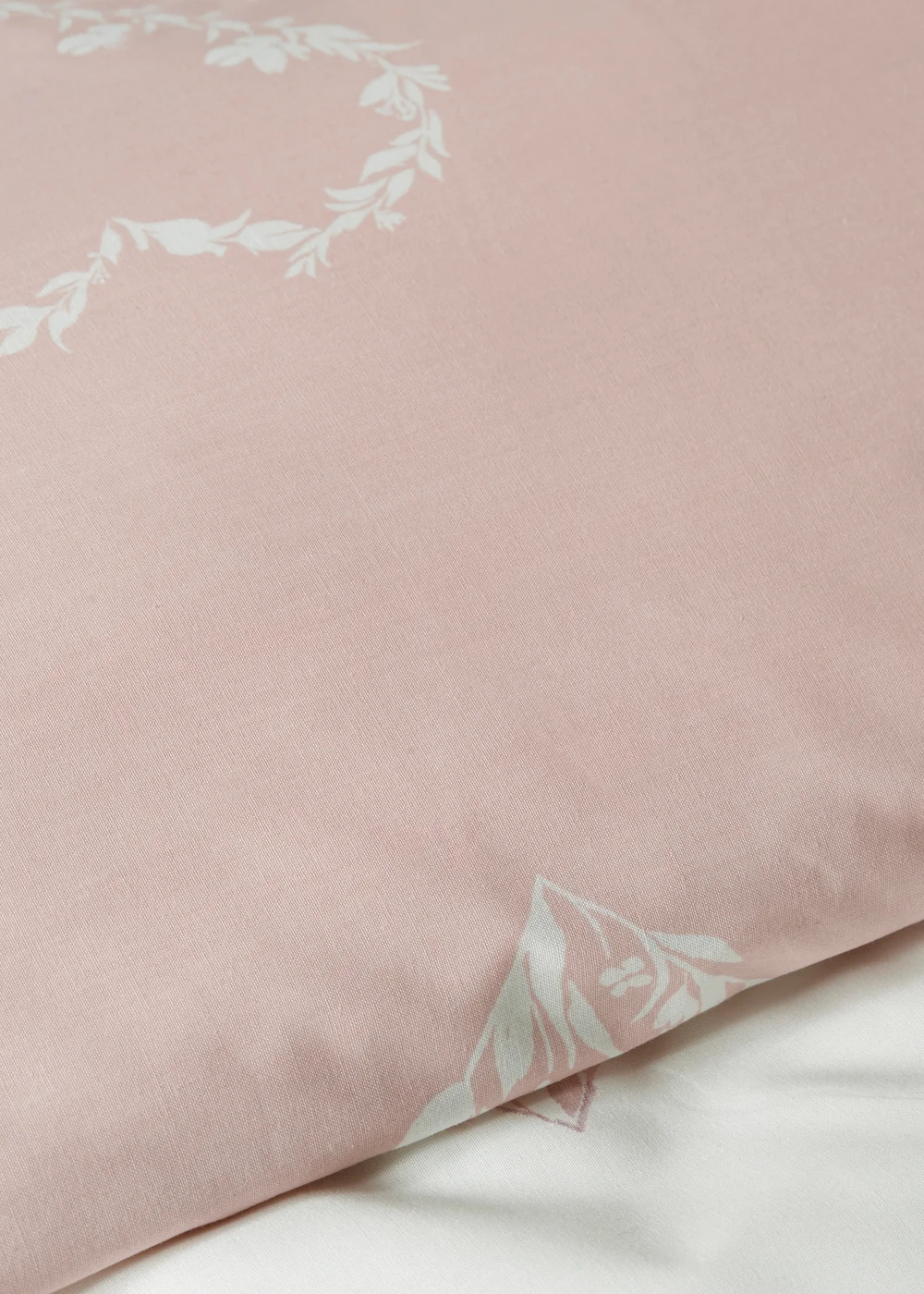 Pink Floral Heart Duvet Set - Single Image 2