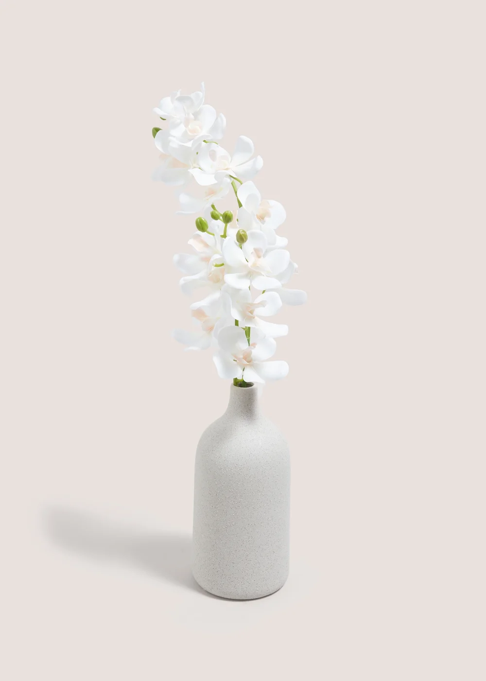 White Orchid In Glass Bottle Image 1