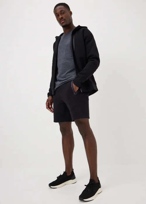 Souluxe Black Panel Jogger Shorts - S Image 1