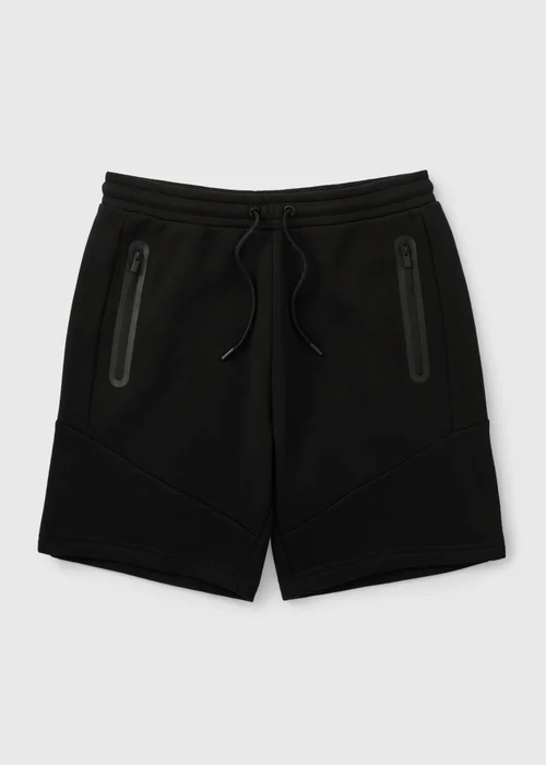 Souluxe Black Panel Jogger Shorts - S Image 4
