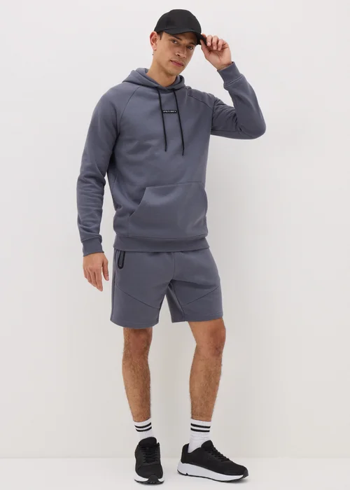 Souluxe Grey Panel Jogger Shorts - XS Image 1