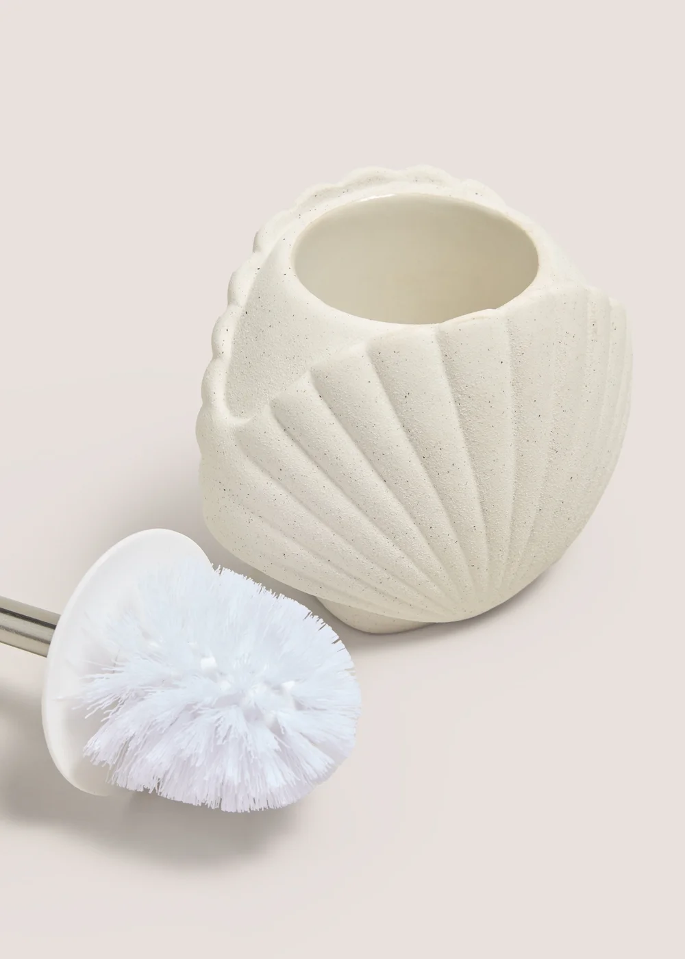 Cream Shell Toilet Brush Image 2