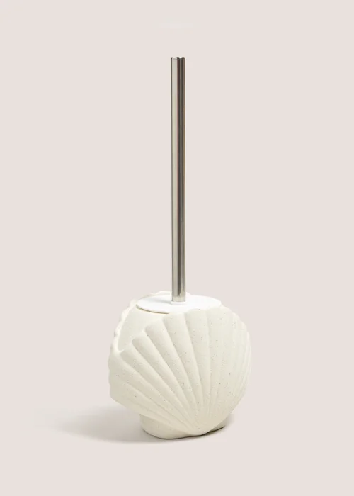 Cream Shell Toilet Brush Image 1