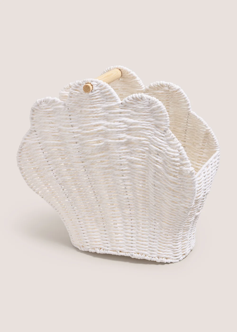 White Shell Basket Image 1