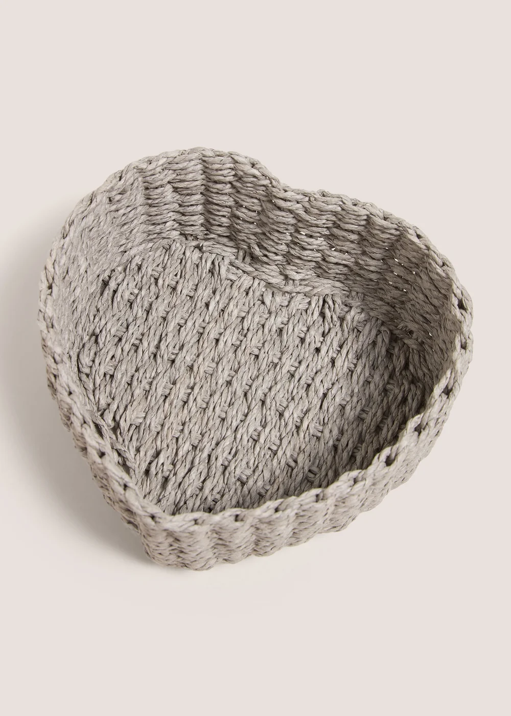 Grey Heart Basket Image 1