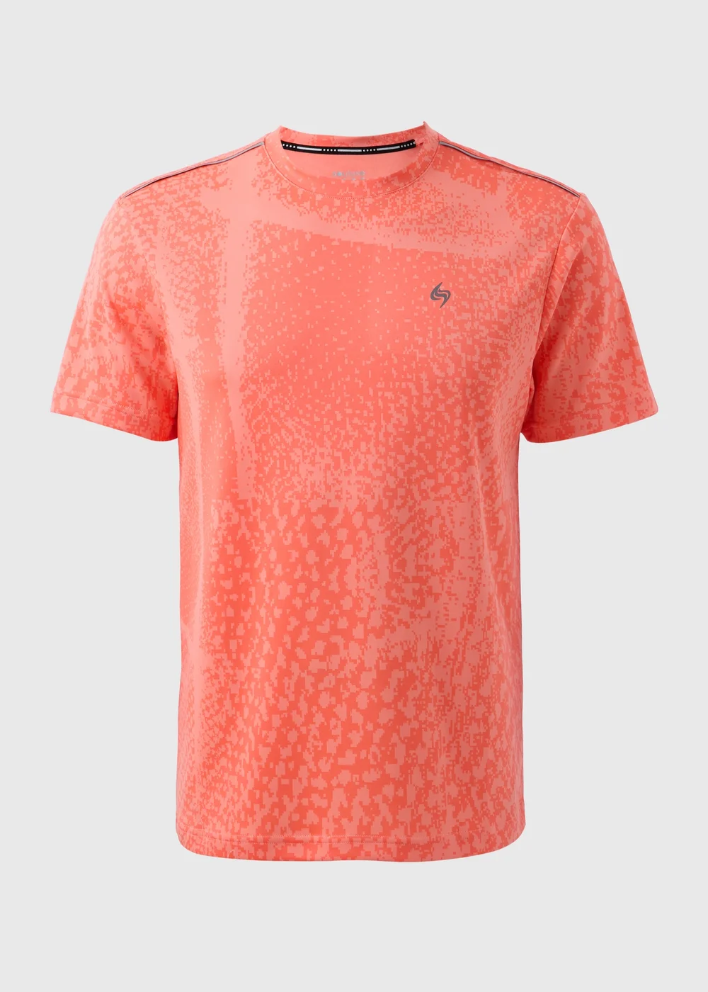 Souluxe Coral Pixel Jacquard T-Shirt - S Image 3