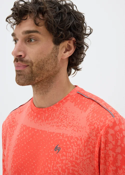 Souluxe Coral Pixel Jacquard T-Shirt - S Image 2