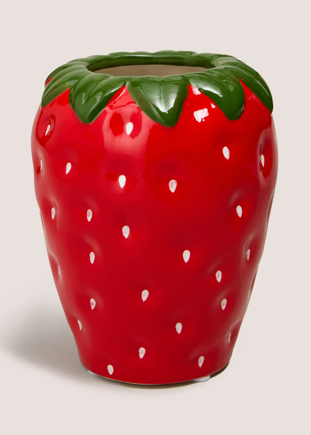 Red Strawberry Vase Image 1