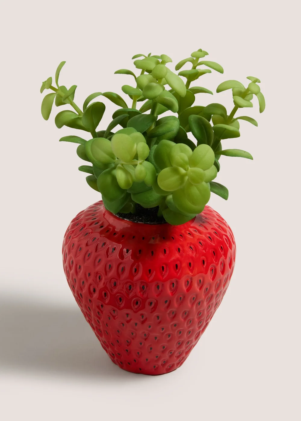 Faux Plant In Strawberry Plant Pot Image 1