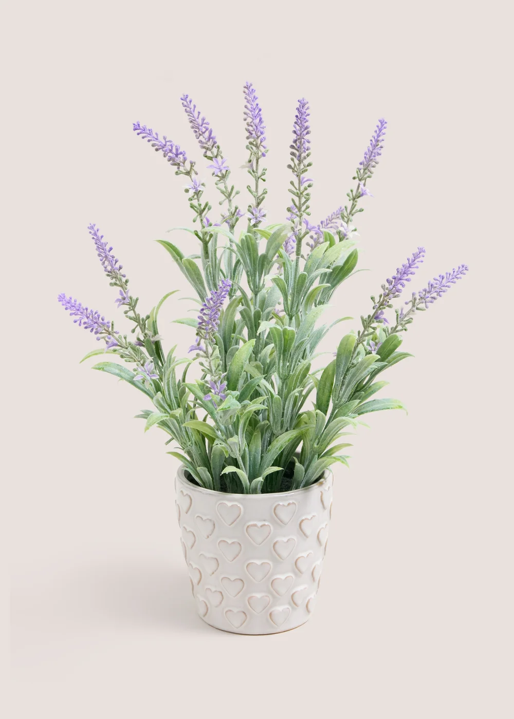 Lavender In Heart Embroidered Pot Image 1