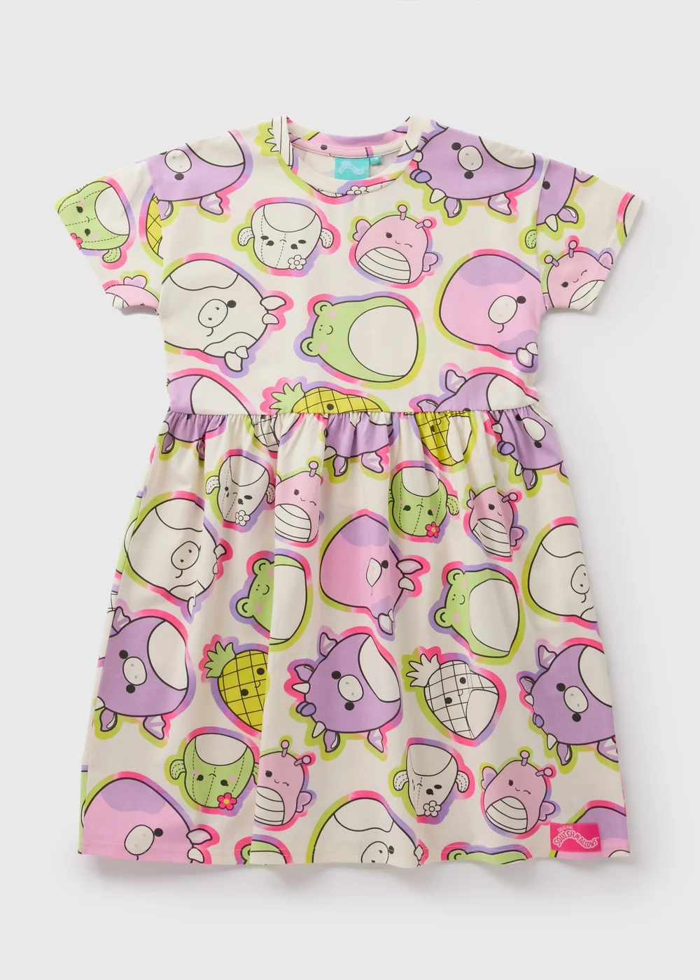 Squishmallows Girls Multicolour Dress (4-13yrs) - 4 Yrs Image 1