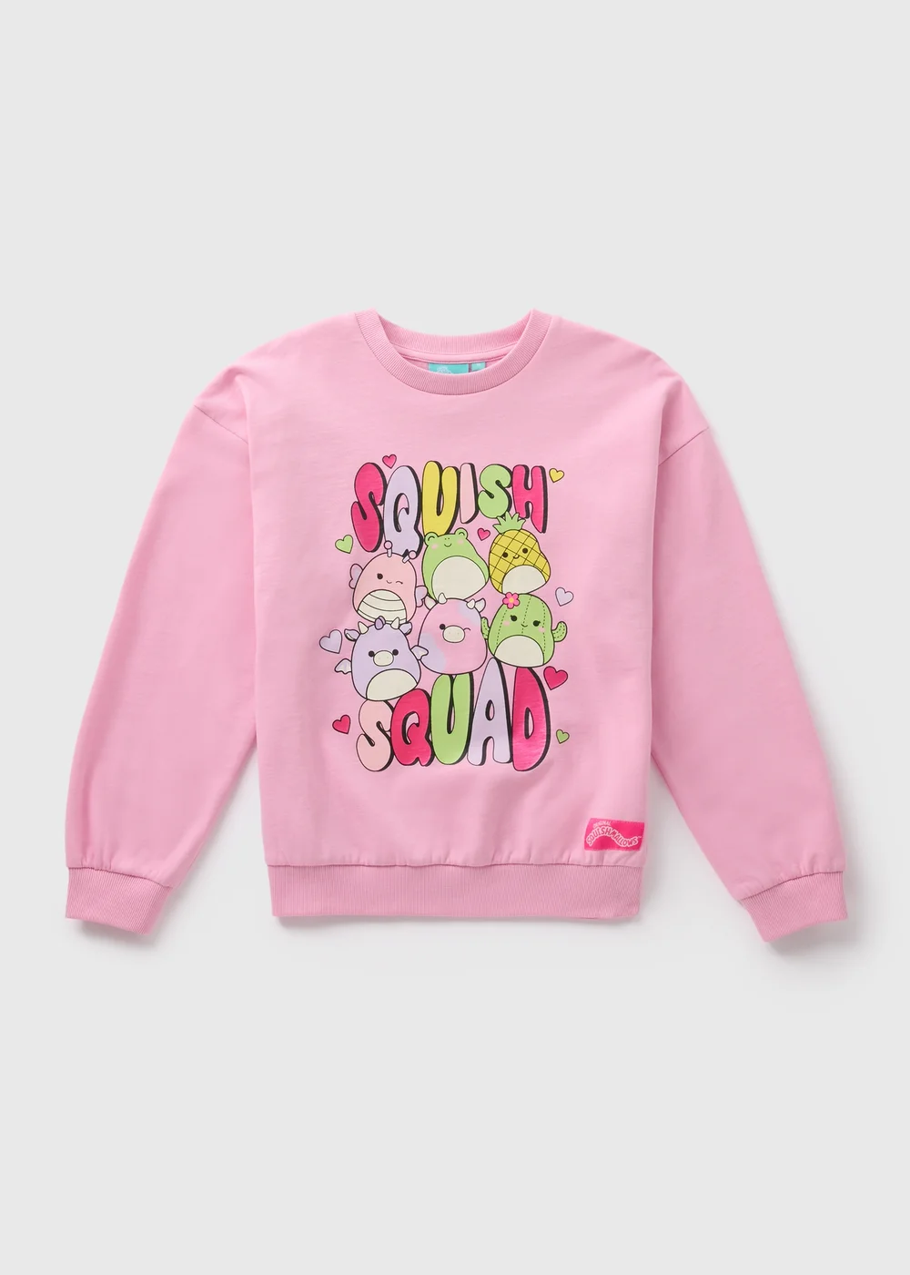 Squishmallows Girls Pink Sweatshirt (4-13yrs) - 4 Yrs Image 1
