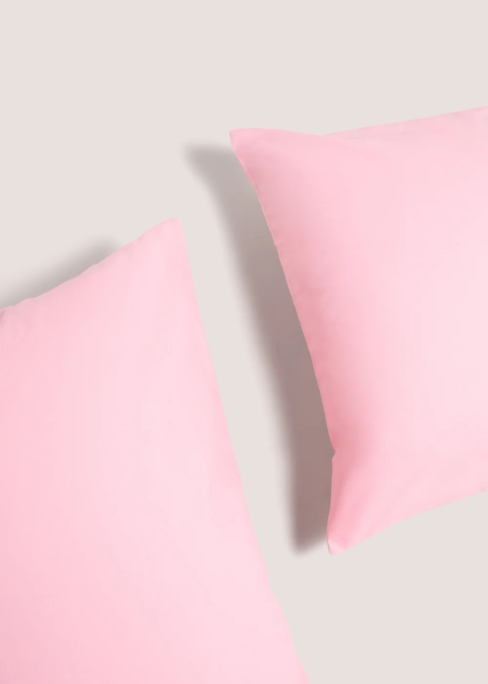 2 Pack Pink Polycotton Housewife Pillowcases Image 2