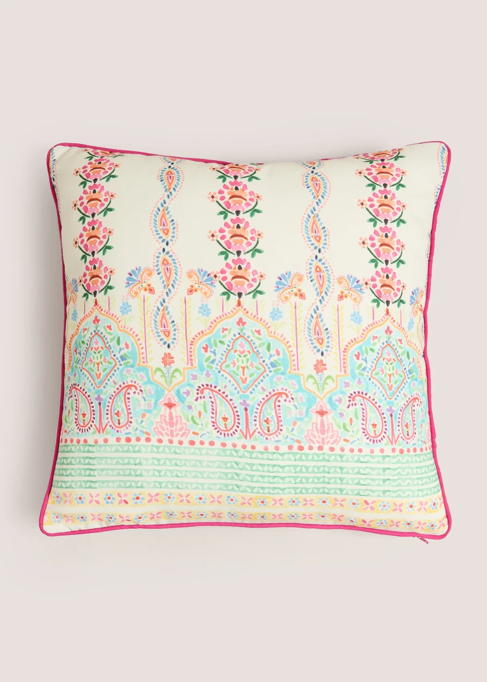 Pink Paradise Tile Cushion Image 1