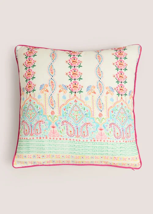 Pink Paradise Tile Cushion Image 1