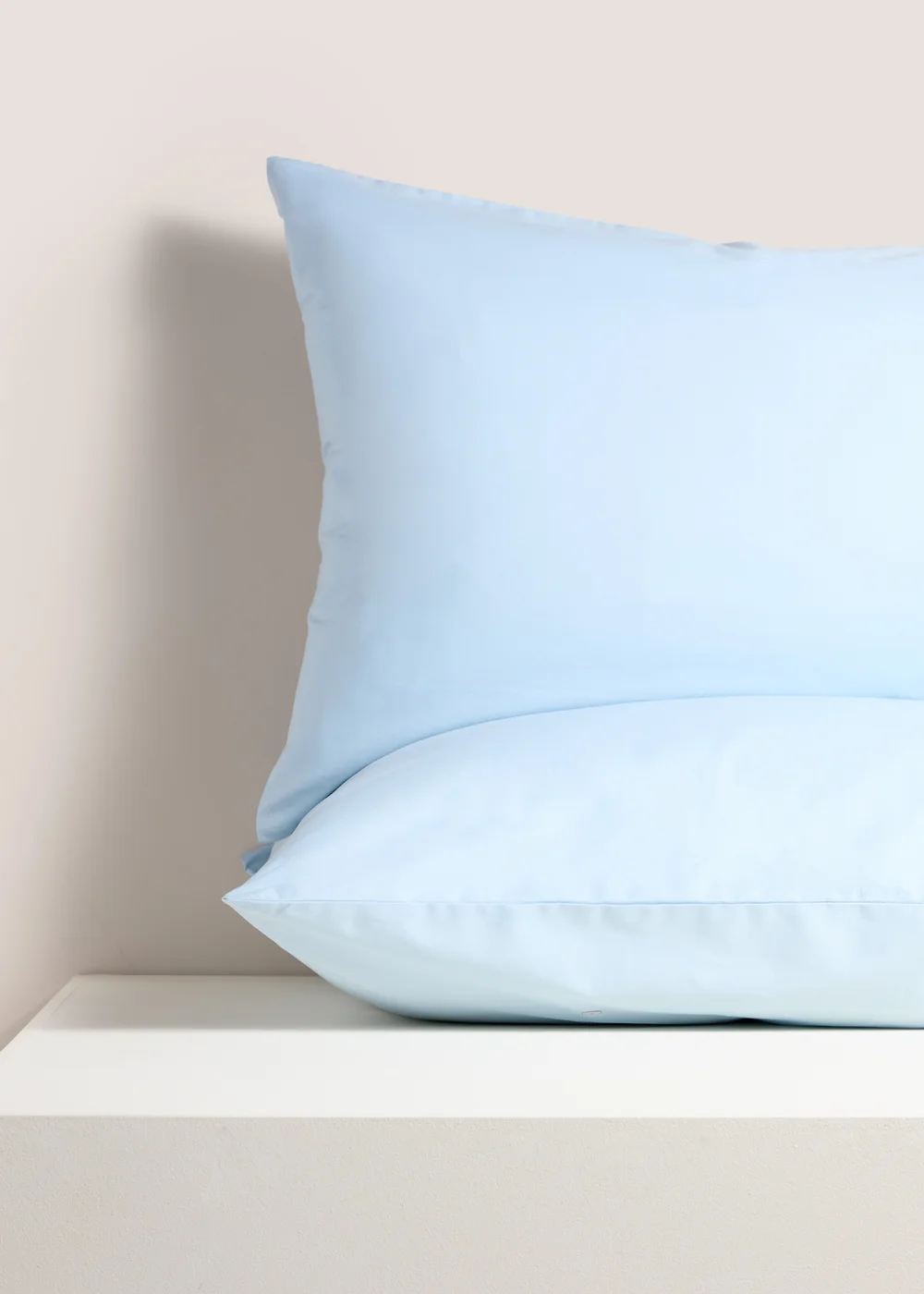 2 Pack Blue Cotton Housewife Pillowcases Image 1