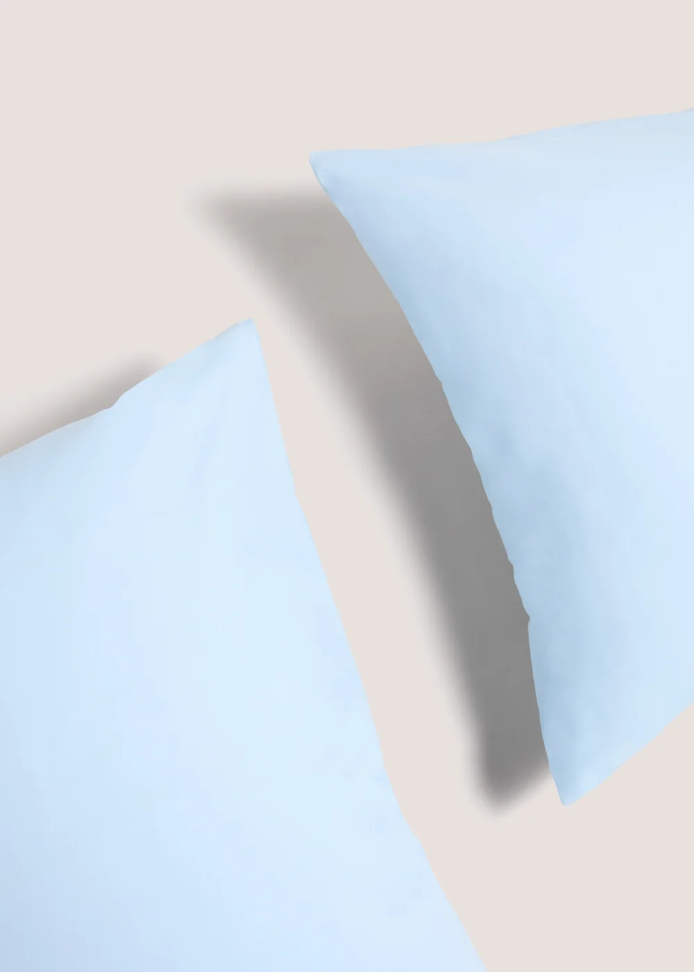 2 Pack Blue Cotton Housewife Pillowcases Image 2