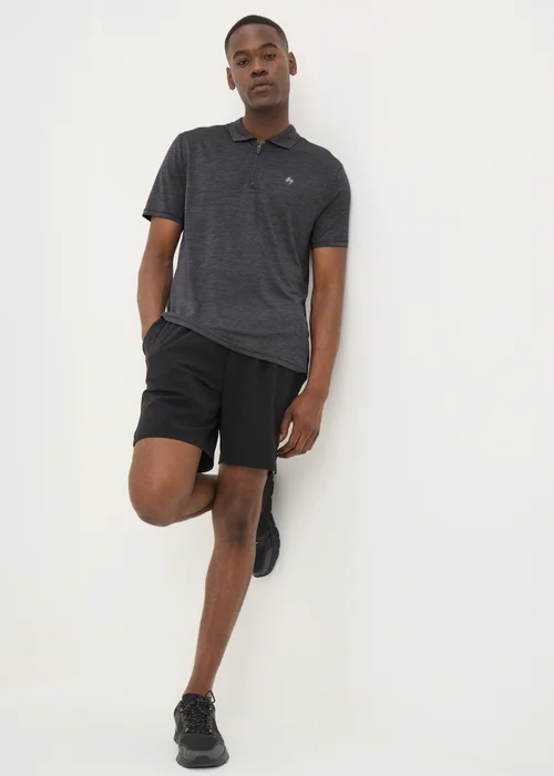 Souluxe Black Golf Polo Shirt - S Image 2