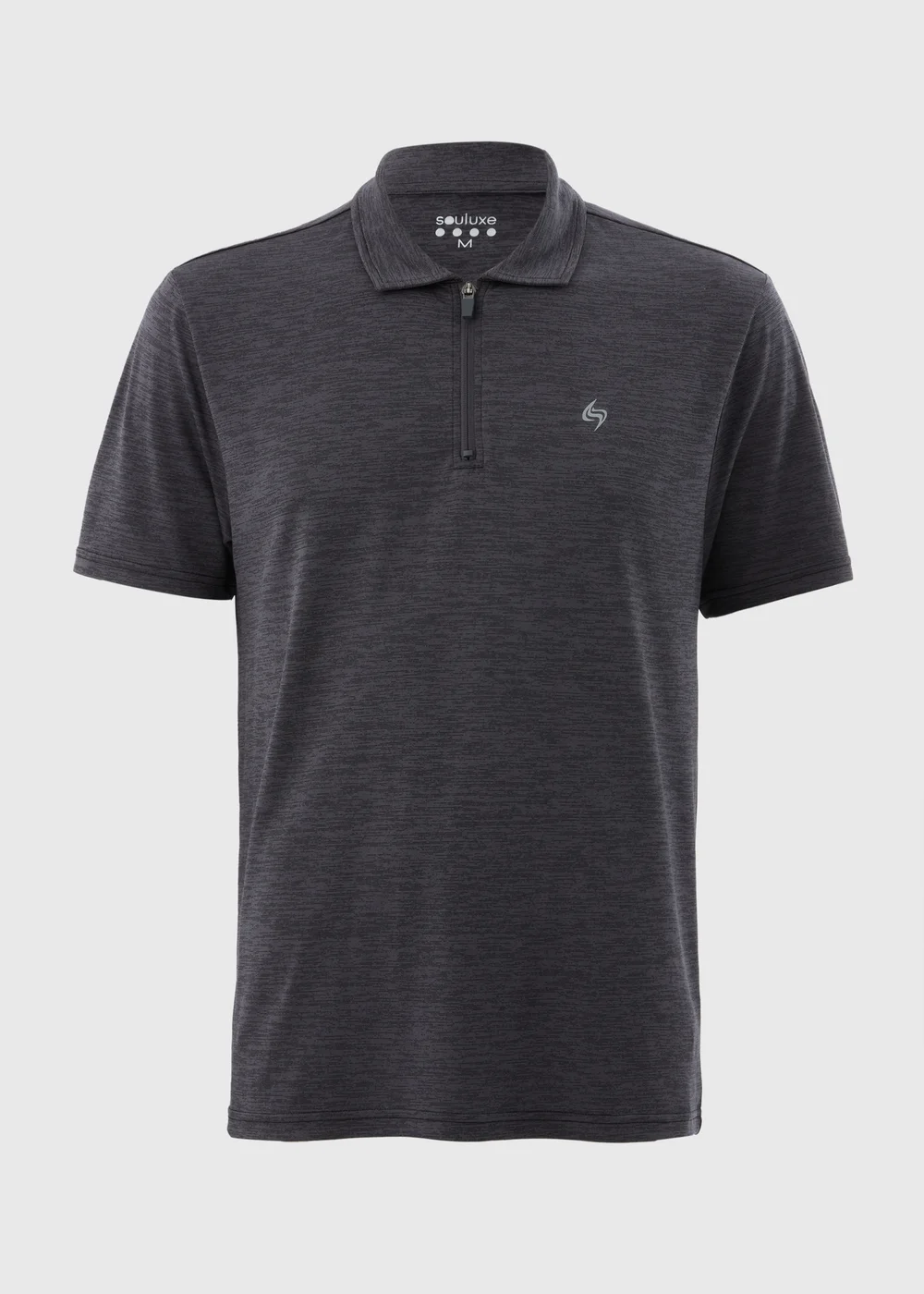 Souluxe Black Golf Polo Shirt - S Image 3