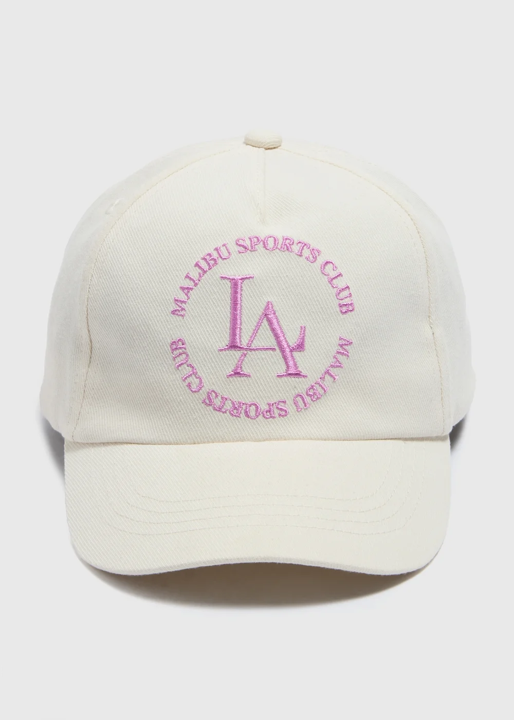 Girls Cream LA Cap (3-13yrs) - Age 3 - 6 Years Image 1