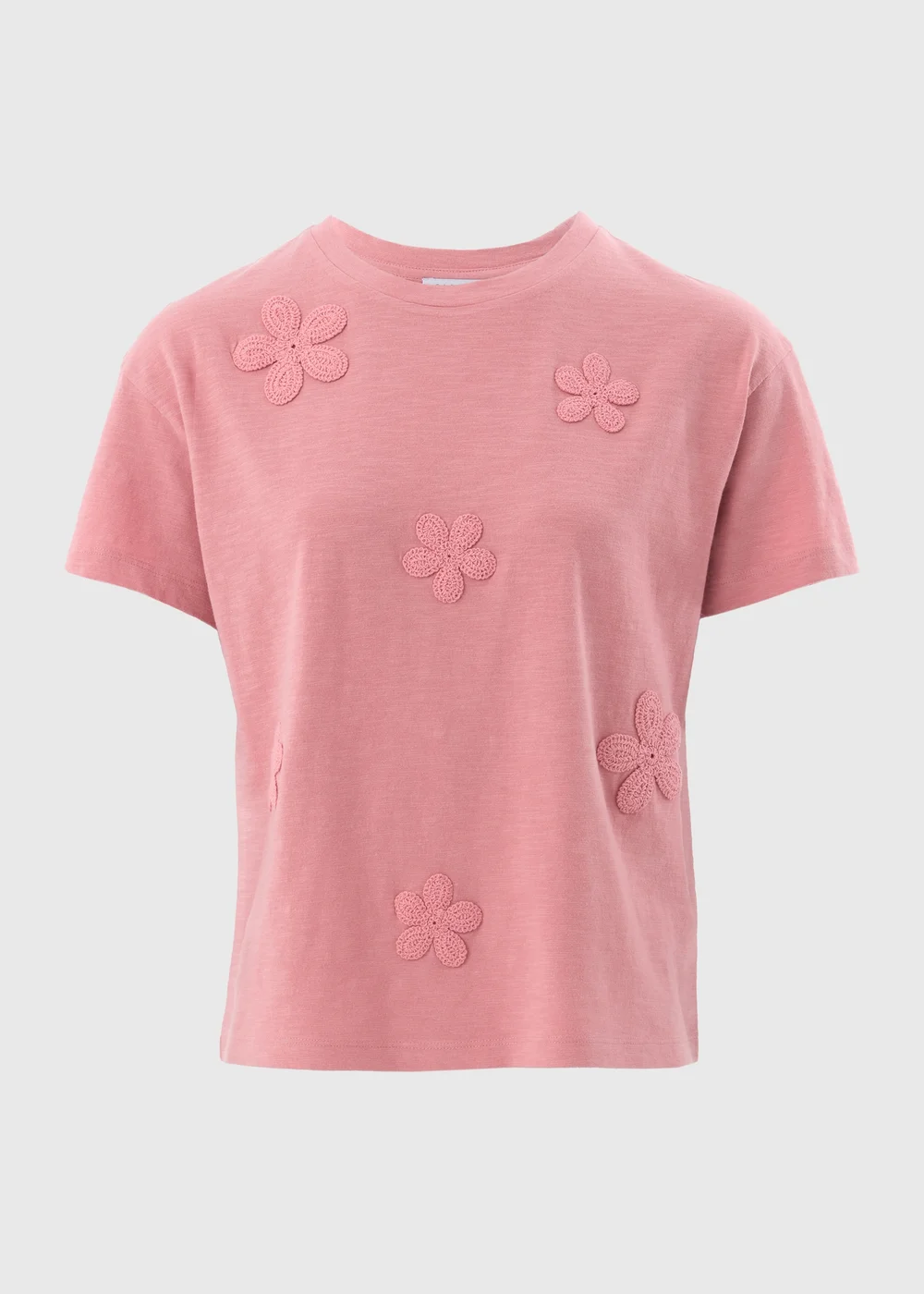 Pink Lace Flower T-Shirt - 8 Image 4