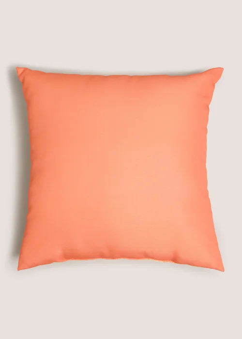 Orange Outdoor Reversible Cushion Image 1