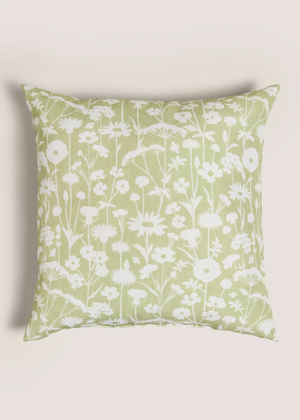 Outdoor Green Floral Cushion Image 1