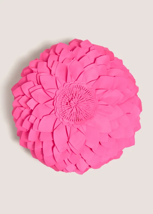 Pink Flower Cushion Image 1