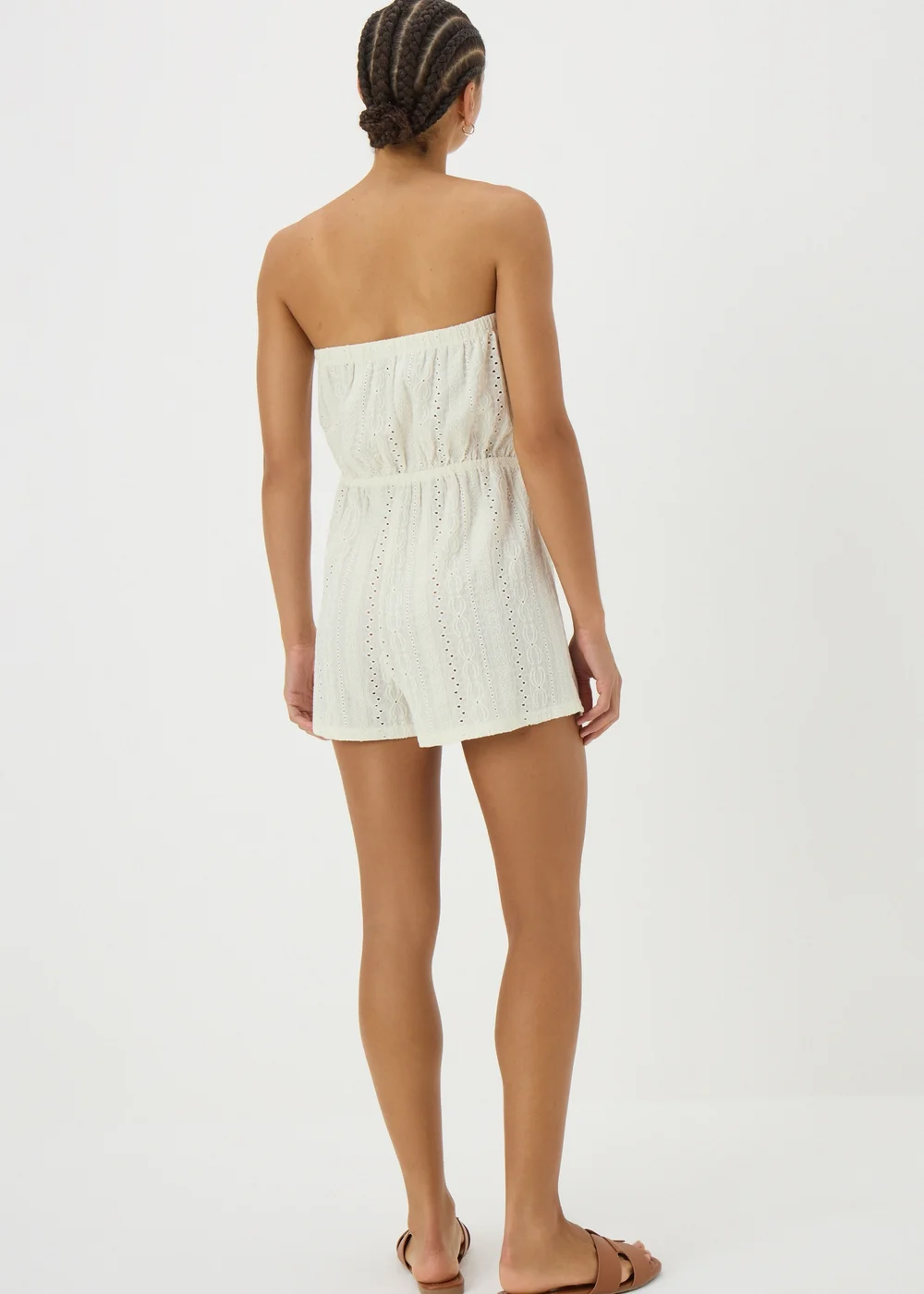 White Bandeau Playsuit - S Image 2