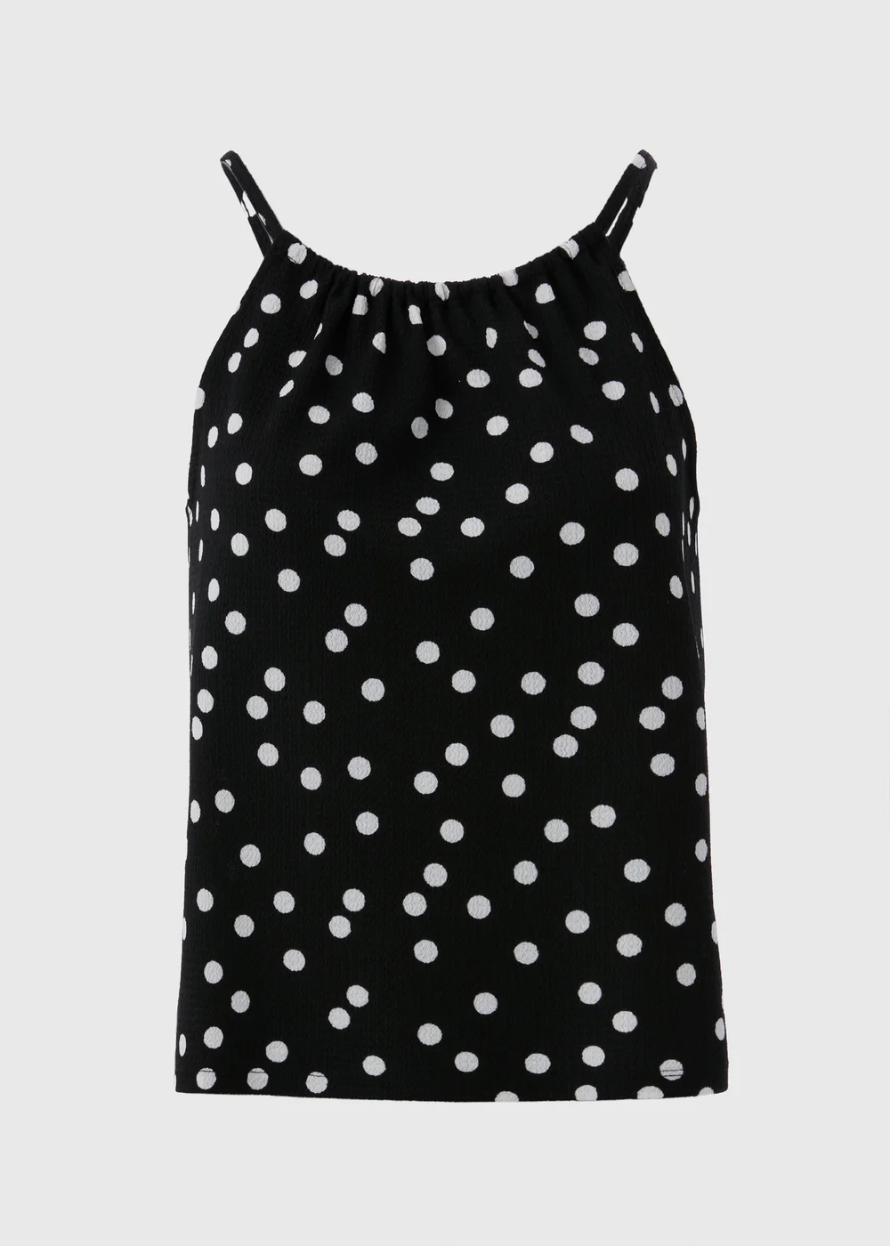 Black Spot Print Co Ord Cami Top - S Image 3