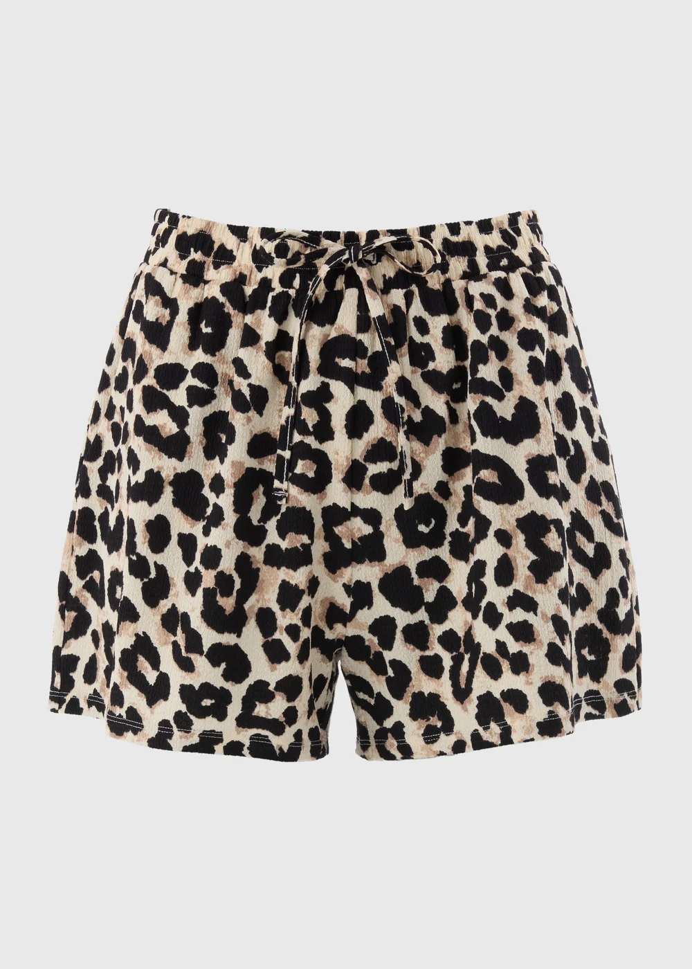 Brown Leopard Co Ord Shorts - S Image 4
