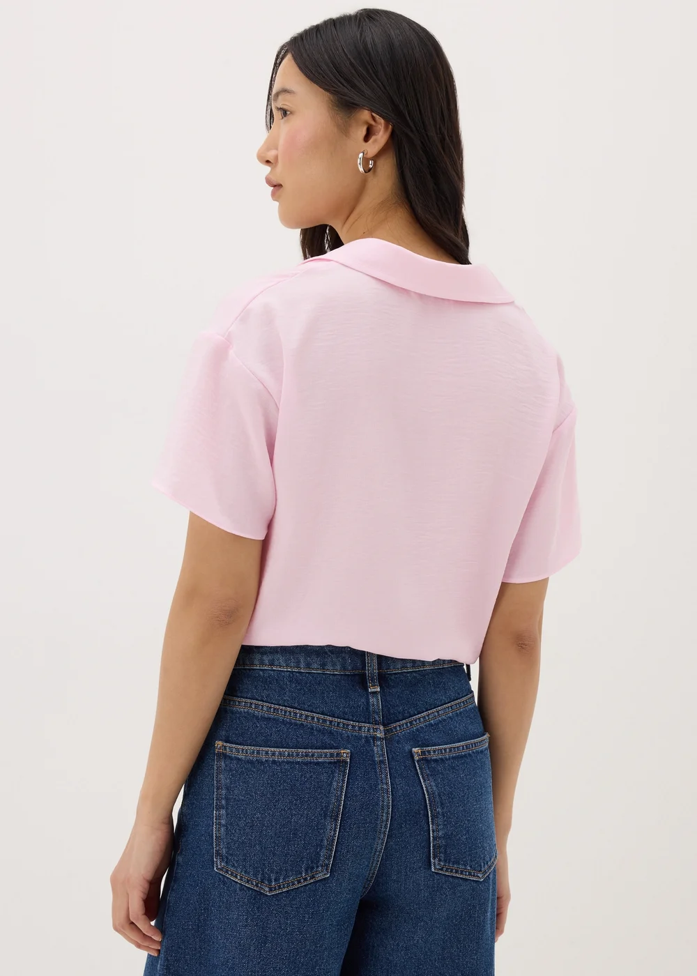 Pink Tie Front Shirt - 8 Image 3