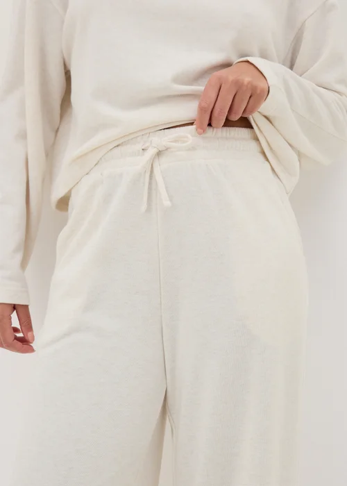 Oatmeal Wide Leg Jogging Bottoms - XS Image 2