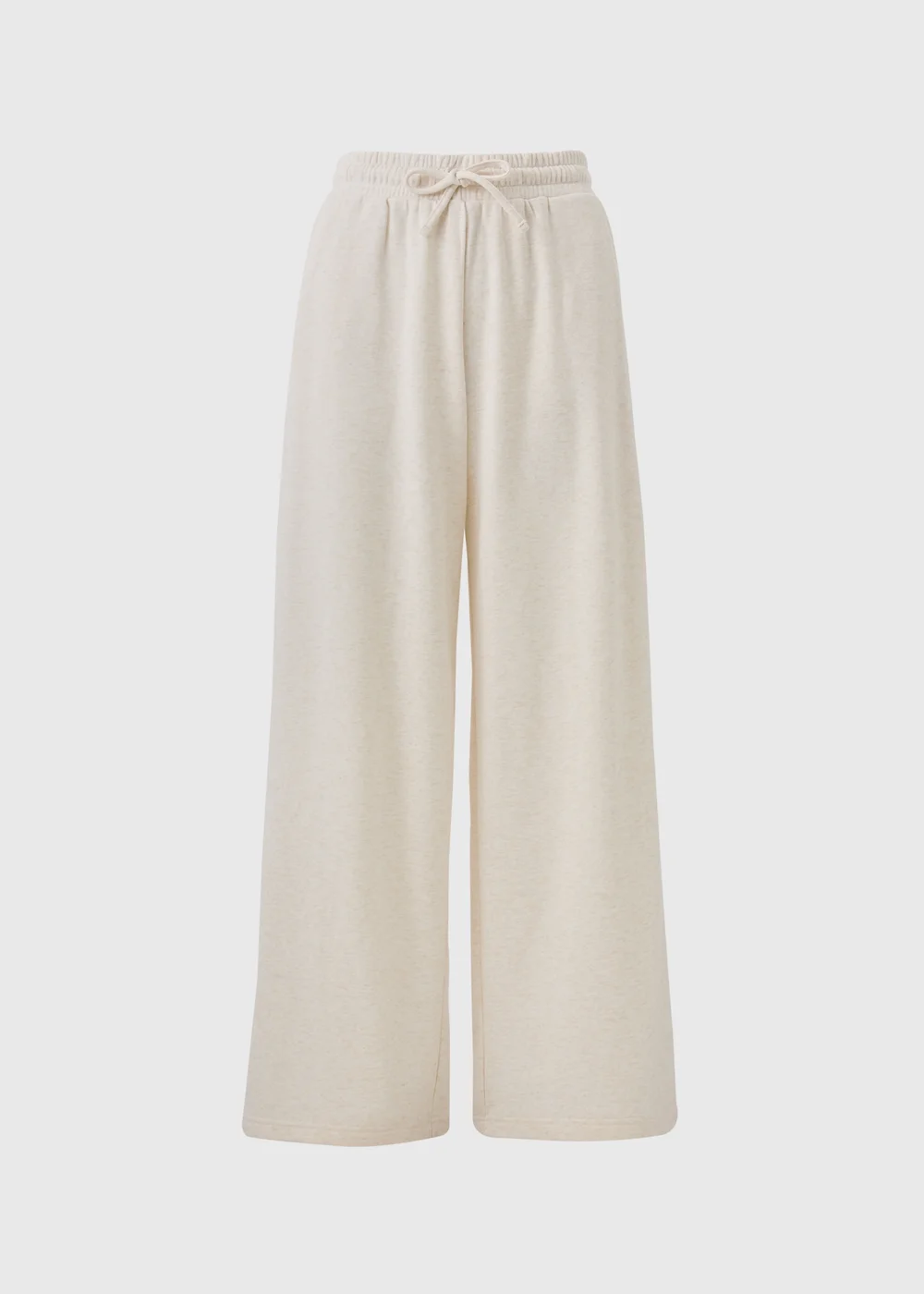 Oatmeal Wide Leg Jogging Bottoms - XS Image 4