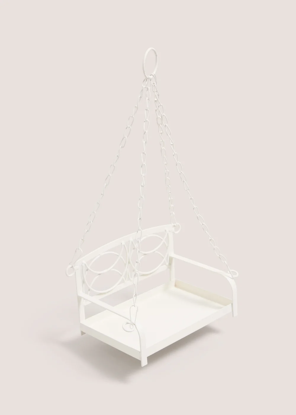 White Swing Bird Seat Image 1