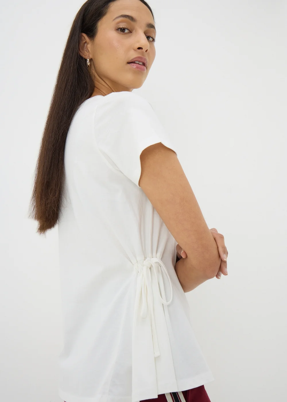 White Tie Side T-Shirt - S Image 2