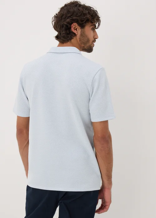 Light Blue Quarter Zip Polo Shirt - XS Image 2