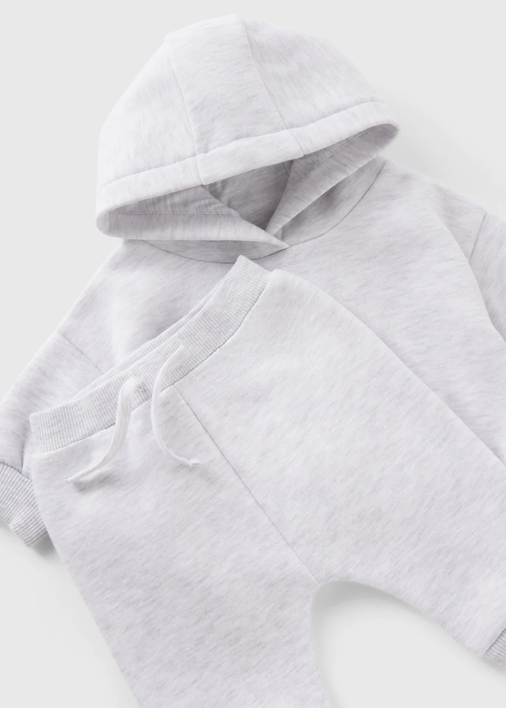 Baby Grey Hoodie & Jogging Bottom Set (Newborn-23mths) - 0-3 months Image 2
