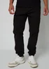 Threadbare Black Jogger Style Cargo Trousers with Stretch - L Image 1