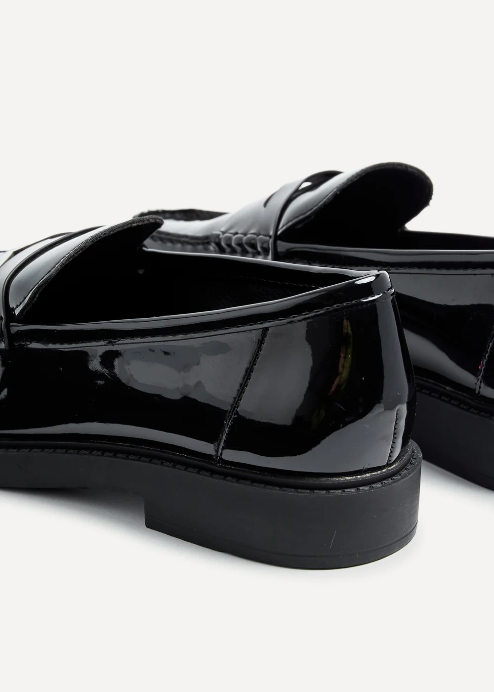 Linzi Cartia Wide Fit Black Patent Loafer - 3 Image 5