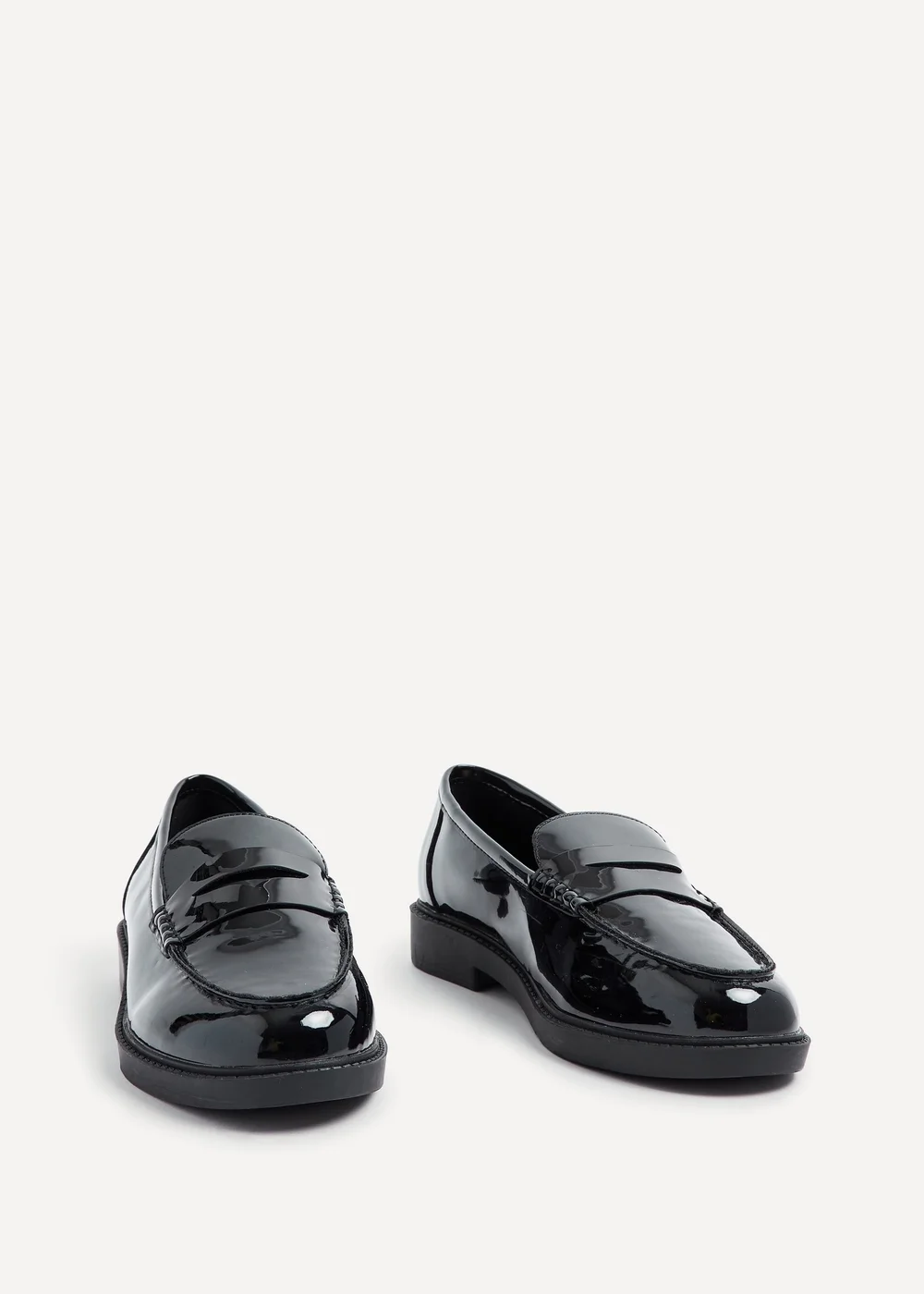 Linzi Cartia Wide Fit Black Patent Loafer - 3 Image 3