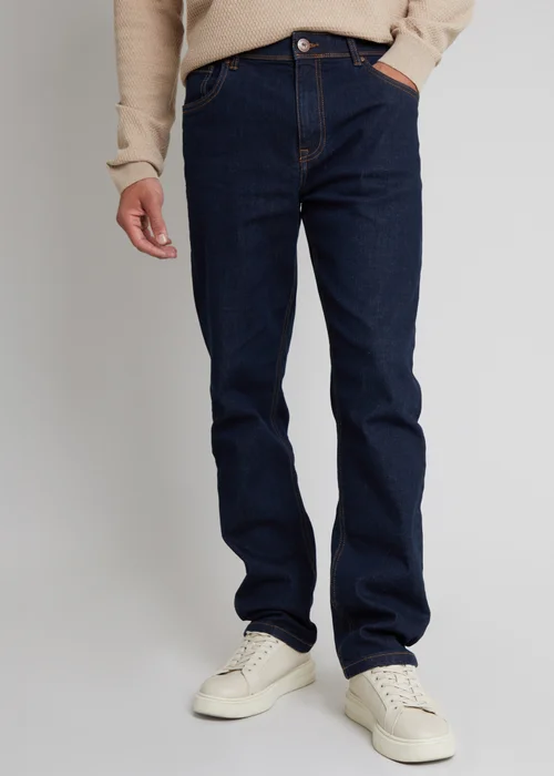 Threadbare Midnight Blue Straight Fit Jeans With Stretch - 30/L34 Image 1
