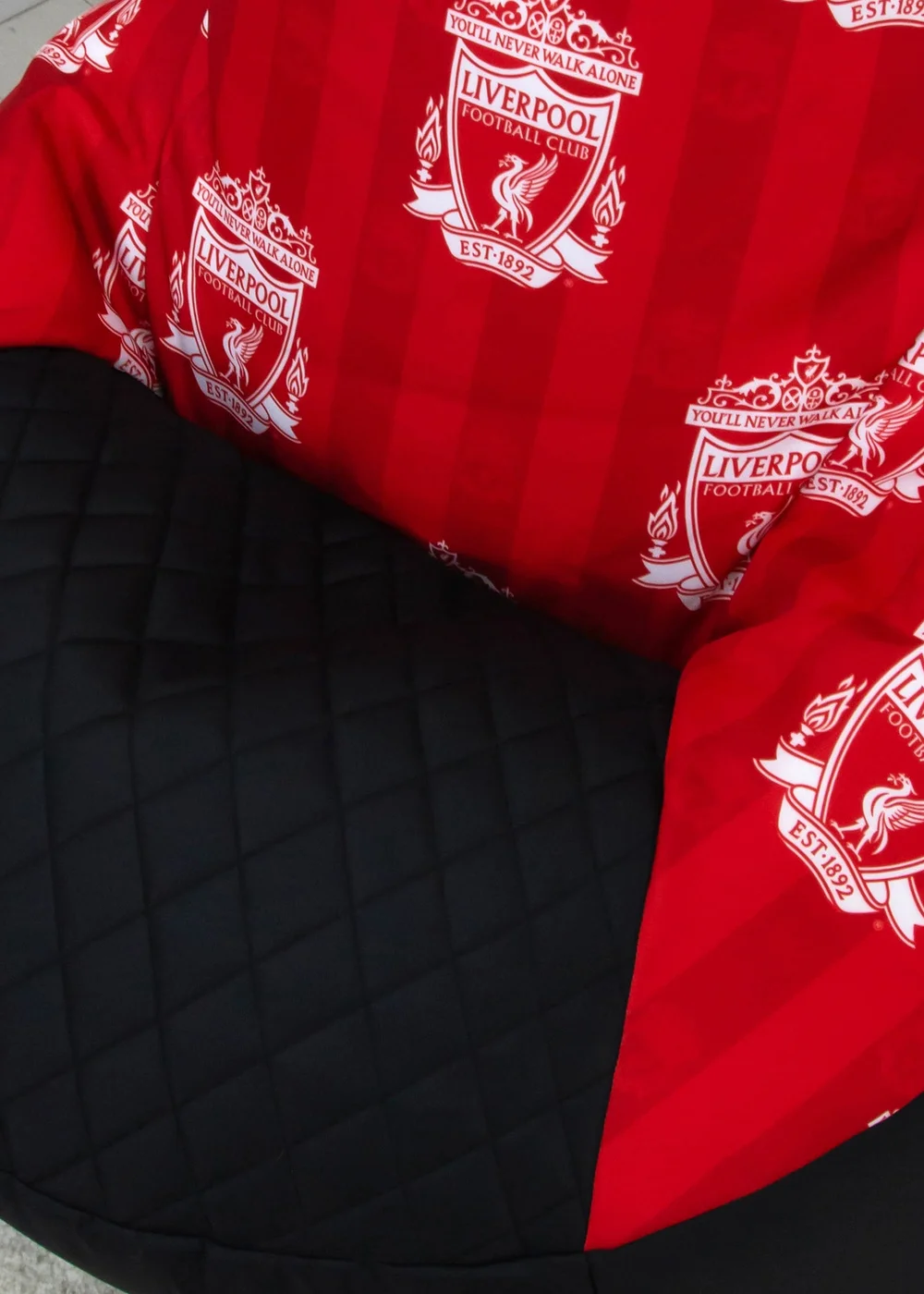 Liverpool High Back Red Lounging Gaming Bean Chair - One Size Image 3