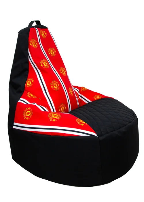 Manchester United High Back Red Lounging Gaming Bean Chair - One Size Image 2