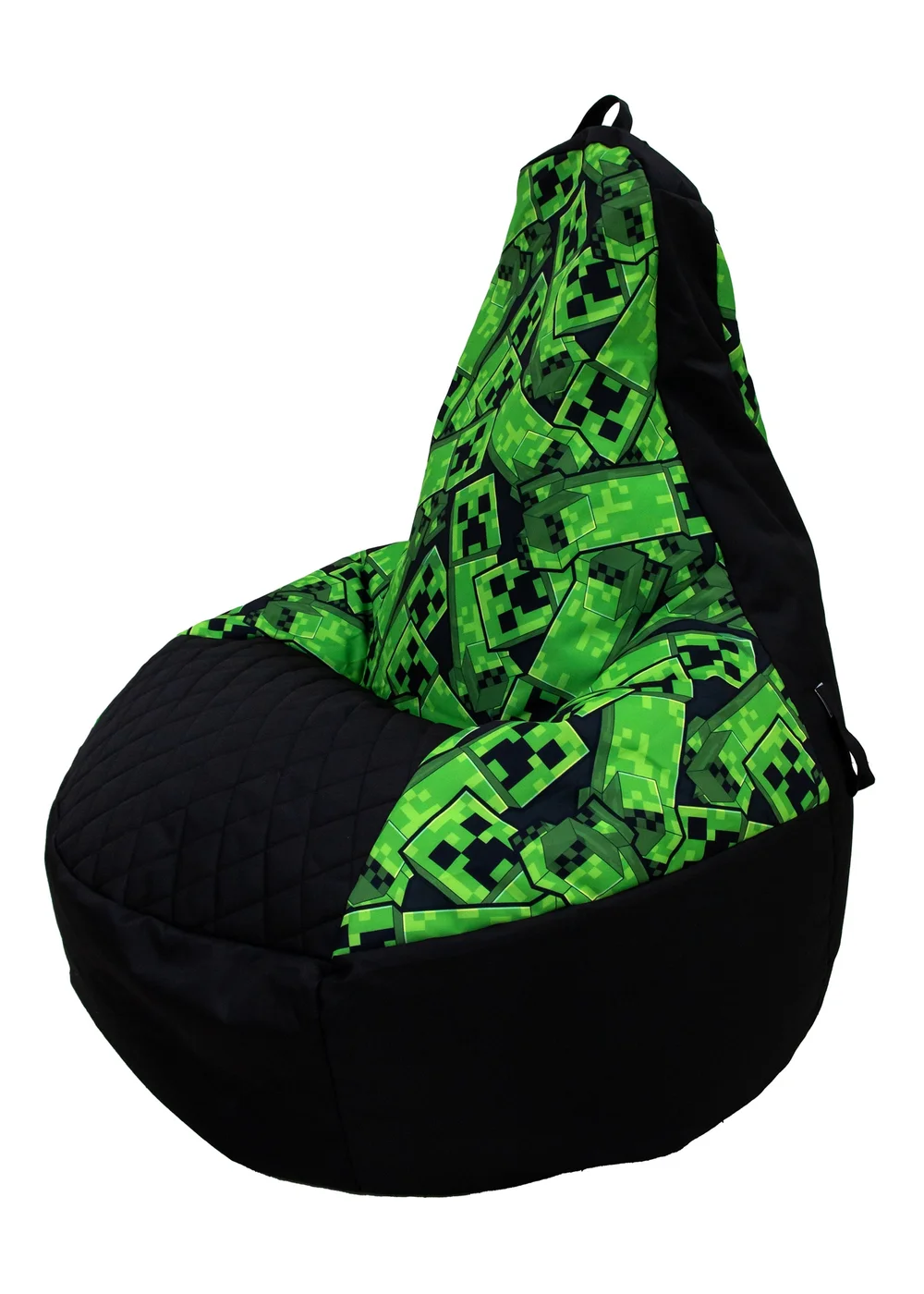 Minecraft High Back Green Lounging Gaming Bean Chair - One Size Image 5
