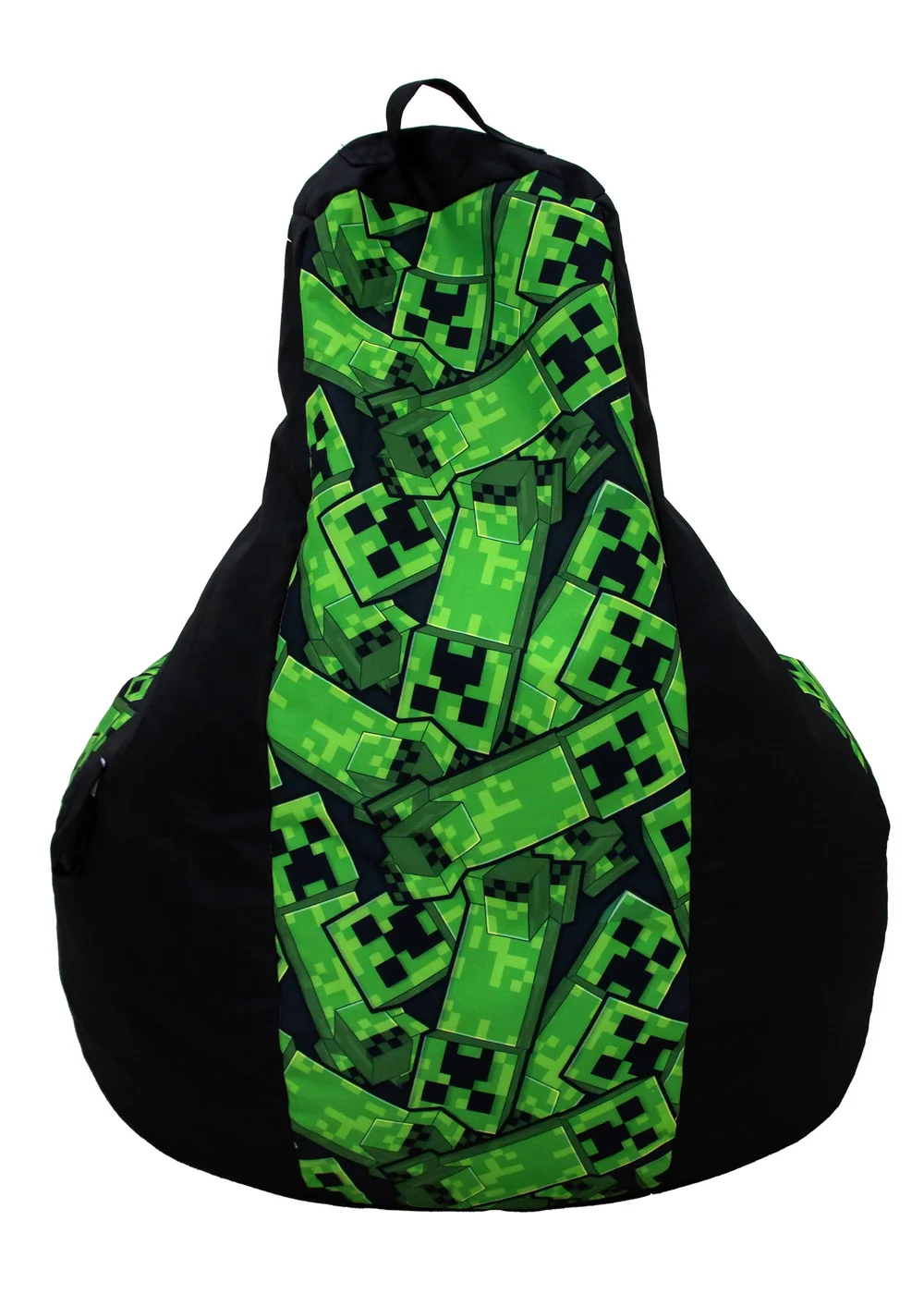 Minecraft High Back Green Lounging Gaming Bean Chair - One Size Image 4